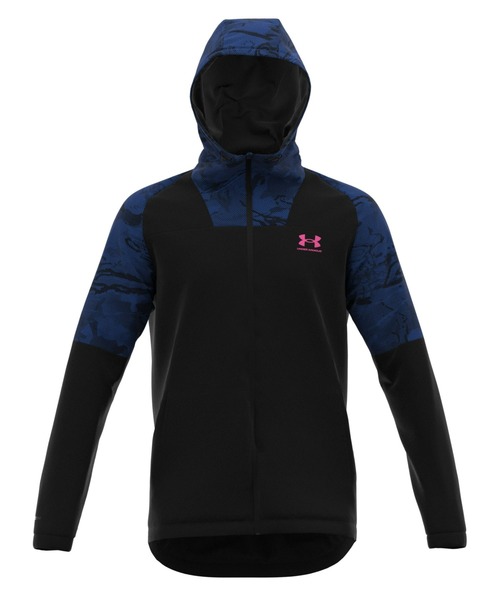 UNDER ARMOUR（アンダーアーマー）の「UAトリコット ラインド ウーブンジャケット（トレーニング/メンズ）（その他アウター・メンズ・ネイビー/ブラック×グレー/ブラック×ブルー/グレー・L/M/S/XL/XXL/3XL）」の3枚目の写真