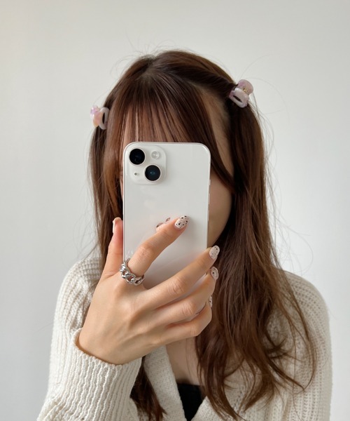 iso(イソ)の「ツインマーブルヘアクリップセット/2個セット(バレッタ/ヘアクリップ・レディース・ブラウン/ホワイト/パープル/オリーブ・FREE)」の14枚目の写真