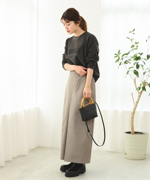 JOURNAL STANDARD（ジャーナルスタンダード）の「《追加》ツイル タックキュロット（その他パンツ・レディース・チャコールグレー/ブラック/ライトグレー・34/36/38）」の7枚目の写真