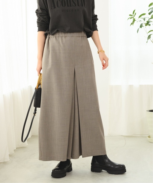 JOURNAL STANDARD（ジャーナルスタンダード）の「《追加》ツイル タックキュロット（その他パンツ・レディース・チャコールグレー/ブラック/ライトグレー・34/36/38）」の8枚目の写真