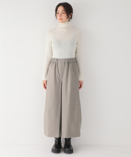 JOURNAL STANDARD（ジャーナルスタンダード）の「《追加》ツイル タックキュロット（その他パンツ・レディース・チャコールグレー/ブラック/ライトグレー・34/36/38）」の9枚目の写真