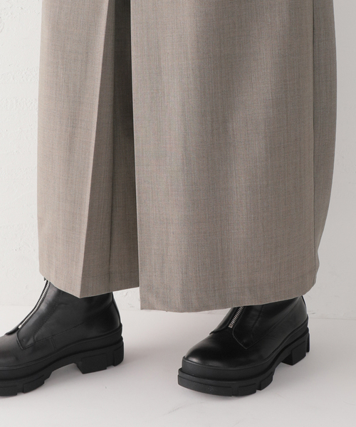 JOURNAL STANDARD（ジャーナルスタンダード）の「《追加》ツイル タックキュロット（その他パンツ・レディース・チャコールグレー/ブラック/ライトグレー・34/36/38）」の16枚目の写真