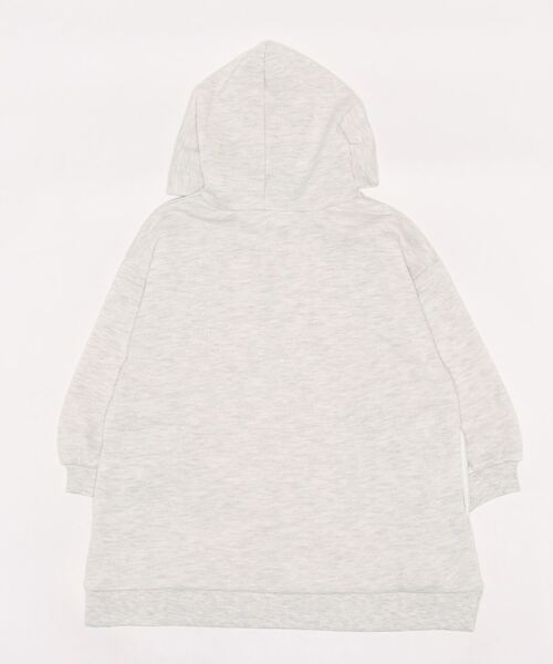 GLOBAL WORK（グローバルワーク）の「マルチファンクション／ロゴパーカーワンピース/167705（ワンピース・キッズ・ライトグレー/ダークグレー/スカイブルー・100cm/130cm/120cm/150cm/140cm/110cm/160cm）」の4枚目の写真