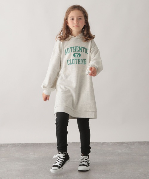 GLOBAL WORK（グローバルワーク）の「マルチファンクション／ロゴパーカーワンピース/167705（ワンピース・キッズ・ライトグレー/ダークグレー/スカイブルー・100cm/130cm/120cm/150cm/140cm/110cm/160cm）」の8枚目の写真