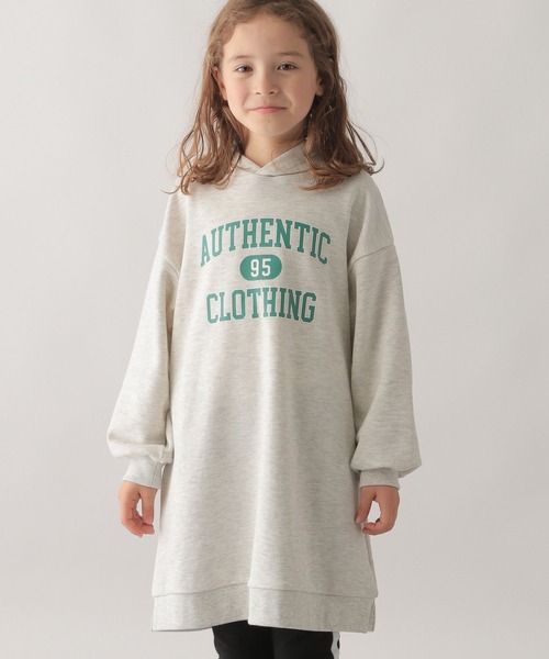 GLOBAL WORK（グローバルワーク）の「マルチファンクション／ロゴパーカーワンピース/167705（ワンピース・キッズ・ライトグレー/ダークグレー/スカイブルー・100cm/130cm/120cm/150cm/140cm/110cm/160cm）」の10枚目の写真