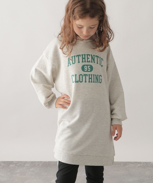 GLOBAL WORK（グローバルワーク）の「マルチファンクション／ロゴパーカーワンピース/167705（ワンピース・キッズ・ライトグレー/ダークグレー/スカイブルー・100cm/130cm/120cm/150cm/140cm/110cm/160cm）」の11枚目の写真