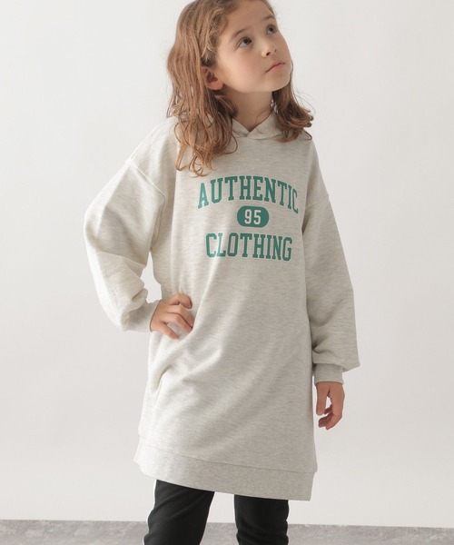 GLOBAL WORK（グローバルワーク）の「マルチファンクション／ロゴパーカーワンピース/167705（ワンピース・キッズ・ライトグレー/ダークグレー/スカイブルー・100cm/130cm/120cm/150cm/140cm/110cm/160cm）」の12枚目の写真