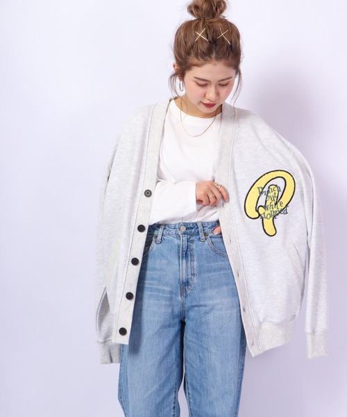 RE730(アールイーセブンサーティー)の「RE730 刺繍 ワイドカーディガン(カーディガン/ボレロ・メンズ・ブラック系/グリーン系/ブルー/グレー/グレー系/ブラック/ブラウン系・M/L/XL)」の18枚目の写真