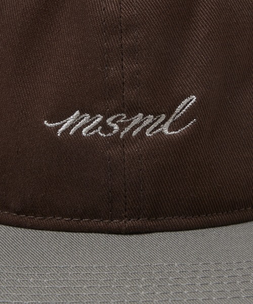 MSML（エムエスエムエル）の「TWO TONE LOGO CAP（キャップ・メンズ・グリーン/ネイビー/ブラウン・ONE SIZE）」の10枚目の写真