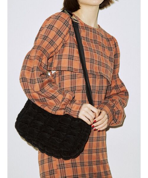 jouetie（ジュエティ）の「ブラウスレイヤードワンピース（ワンピース・レディース・グリーン/オレンジ/ブラック・MEDIUM）」の8枚目の写真