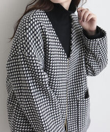 fredy emue | レトロロービッグコート(ノーカラーコート)