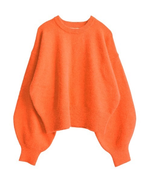 apartment department（アパートメントデパートメント）の「ラウンドスリーブ ニットプルオーバー（ニット/セーター・レディース・ロイヤルブルー/オレンジ/ベージュ・M）」の6枚目の写真