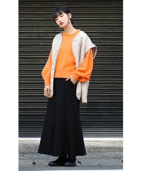 apartment department（アパートメントデパートメント）の「ラウンドスリーブ ニットプルオーバー（ニット/セーター・レディース・ロイヤルブルー/オレンジ/ベージュ・M）」の10枚目の写真