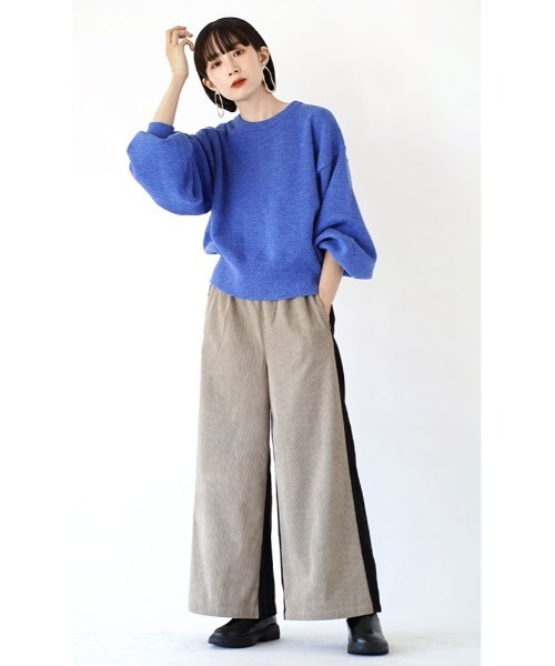 apartment department（アパートメントデパートメント）の「ラウンドスリーブ ニットプルオーバー（ニット/セーター・レディース・ロイヤルブルー/オレンジ/ベージュ・M）」の18枚目の写真