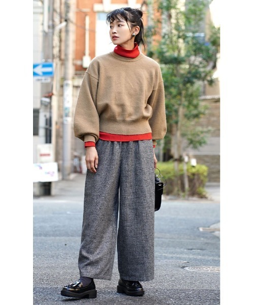 apartment department（アパートメントデパートメント）の「ラウンドスリーブ ニットプルオーバー（ニット/セーター・レディース・ロイヤルブルー/オレンジ/ベージュ・M）」の4枚目の写真