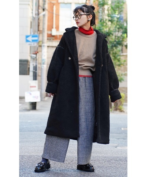 apartment department（アパートメントデパートメント）の「ラウンドスリーブ ニットプルオーバー（ニット/セーター・レディース・ロイヤルブルー/オレンジ/ベージュ・M）」の8枚目の写真