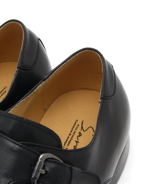 【セール】SARABANDE / バッファローカーフUチップダブルベルトシューズ（1372）（ドレスシューズ）｜SARABANDE（サラバンド）