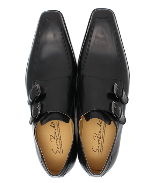 【セール】SARABANDE / バッファローカーフUチップダブルベルトシューズ（1372）（ドレスシューズ）｜SARABANDE（サラバンド）