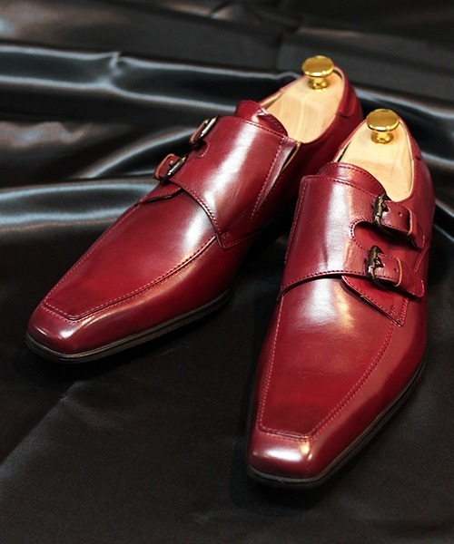 【セール】SARABANDE / バッファローカーフUチップダブルベルトシューズ（1372）（ドレスシューズ）｜SARABANDE（サラバンド）