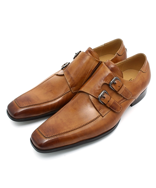 【セール】SARABANDE / バッファローカーフUチップダブルベルトシューズ（1372）（ドレスシューズ）｜SARABANDE（サラバンド）