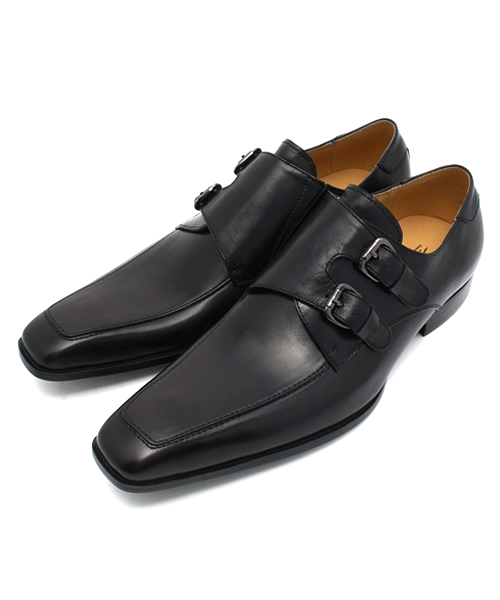 【セール】SARABANDE / バッファローカーフUチップダブルベルトシューズ（1372）（ドレスシューズ）｜SARABANDE（サラバンド）