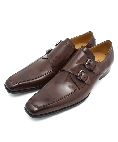 【セール】SARABANDE / バッファローカーフUチップダブルベルトシューズ（1372）（ドレスシューズ）｜SARABANDE（サラバンド）