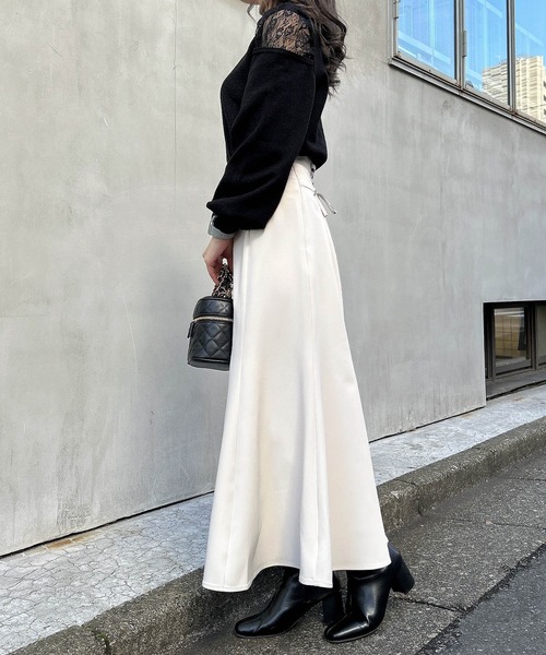 INGNI(イング)の「バックレースUPマーメイドスカート(スカート・レディース・ブラウン/ピンク/ブラック/ライトベージュ・FREE)」の22枚目の写真