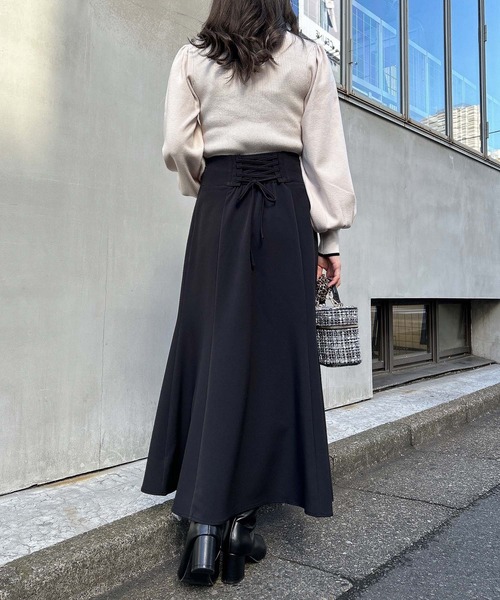 INGNI(イング)の「バックレースUPマーメイドスカート(スカート・レディース・ブラウン/ピンク/ブラック/ライトベージュ・FREE)」の16枚目の写真