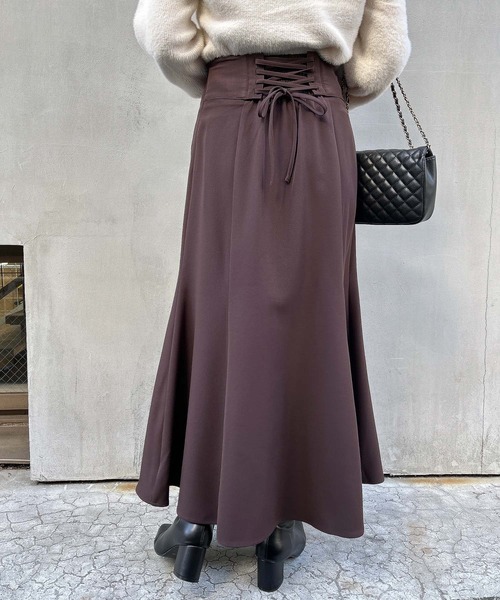 INGNI(イング)の「バックレースUPマーメイドスカート(スカート・レディース・ブラウン/ピンク/ブラック/ライトベージュ・FREE)」の20枚目の写真