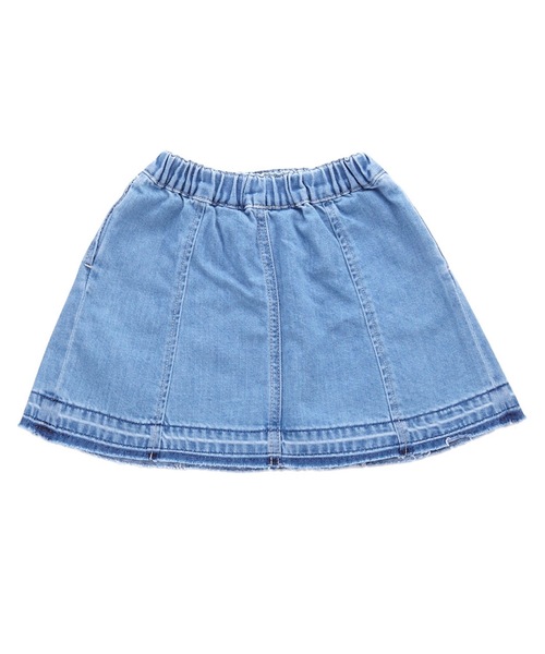 Ocean&Ground（オーシャン&グラウンド）の「ボックスタックデニムスカート(90～140cm)（デニムスカート・キッズ・ダークブルー/ライトブルー・90/100/110/120/130/140）」の7枚目の写真