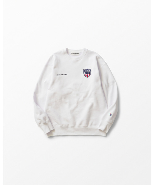WHIZLIMITED（ウィズリミテッド）の「EMBLEM SWEAT（スウェット・メンズ・ホワイト/ネイビー/ブラック・LARGE/MEDIUM/X-LARGE）」の2枚目の写真