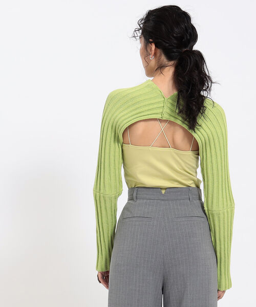 Ray BEAMS（レイビームス）の「Ray BEAMS / 2way アーム ボレロ（Tシャツ/カットソー・レディース・グリーン/ブラック・ONE SIZE）」の17枚目の写真