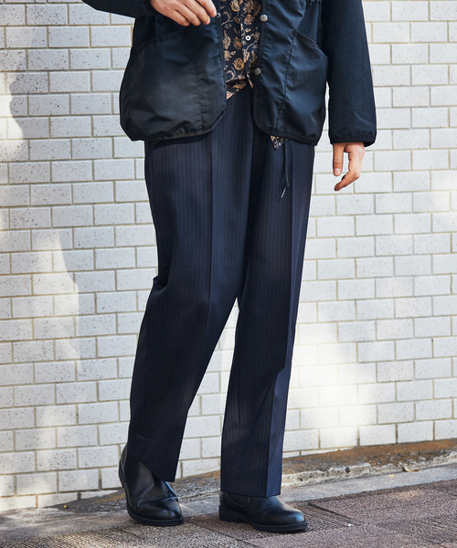 EDIFICE LA BOUCLE（エディフィスラブークル）の「【LA BOUCLE / ラブークル】サイドアジャストパンツ ストライプ（スラックス・メンズ・ネイビー・2/1）」の9枚目の写真