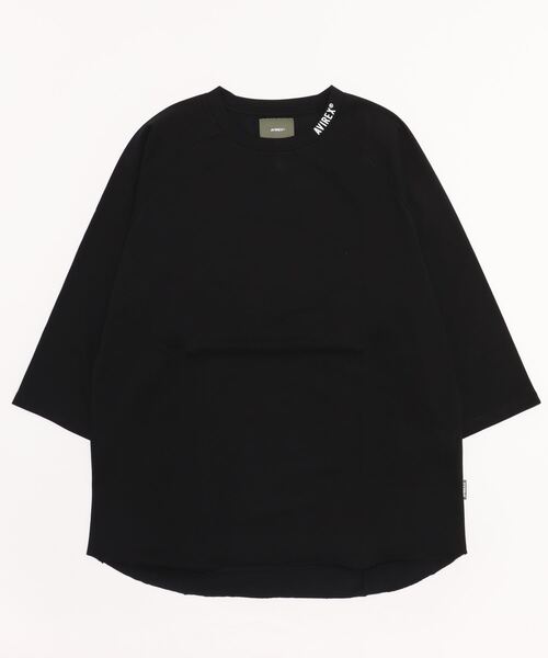 AVIREX(アヴィレックス)の「【直営店限定】3/4 H.A T-SHIRT / 七分袖 Tシャツ / AVIREX / アヴィレックス(Tシャツ/カットソー・メンズ・ブルー系その他5/ホワイト/ブラック・3/2/1)」の2枚目の写真
