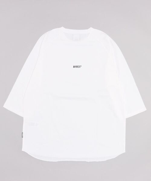 AVIREX(アヴィレックス)の「【直営店限定】3/4 H.A T-SHIRT / 七分袖 Tシャツ / AVIREX / アヴィレックス(Tシャツ/カットソー・メンズ・ブルー系その他5/ホワイト/ブラック・3/2/1)」の4枚目の写真