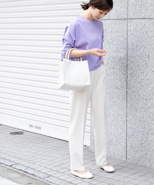 URBAN RESEARCH DOORS（アーバンリサーチドアーズ）の「カラーストレッチトラウザー（その他パンツ・レディース・ミント/ピンク系その他/アイボリー/ブラック・SMALL/MEDIUM）」の20枚目の写真