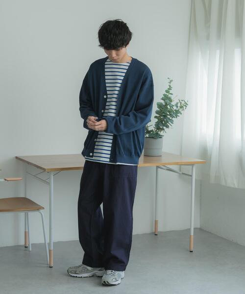 FORK&SPOON（フォークアンドスプーン）の「FORK&SPOON　Vネックニットカーディガン（カーディガン/ボレロ・メンズ・グレー/ネイビー/グリーン系その他/ライトブルー・4/5）」の11枚目の写真