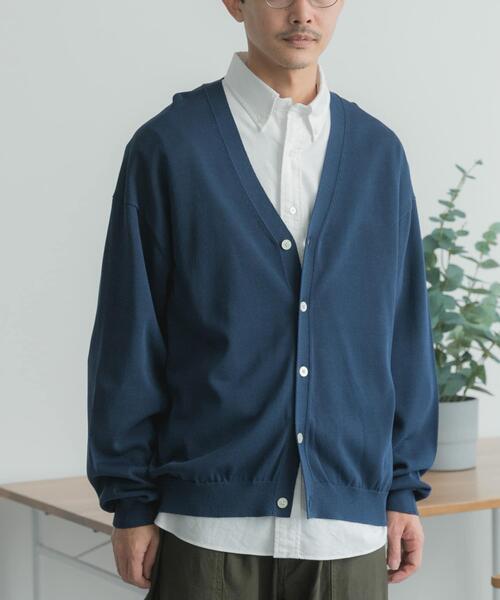 FORK&SPOON（フォークアンドスプーン）の「FORK&SPOON　Vネックニットカーディガン（カーディガン/ボレロ・メンズ・グレー/ネイビー/グリーン系その他/ライトブルー・4/5）」の13枚目の写真