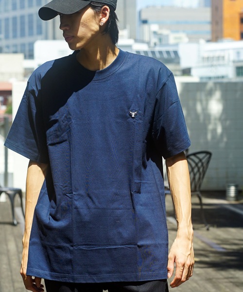 HANES(ヘインズ)の「【Hanes/ヘインズ】BEEFY ビーフィー ワンポイントワッペン Tシャツ(Tシャツ/カットソー・メンズ・ブラック/グレー/ホワイト/ネイビー・LARGE/MEDIUM/SMALL/X-LARGE)」の4枚目の写真