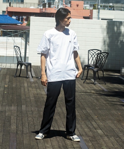 HANES(ヘインズ)の「【Hanes/ヘインズ】BEEFY ビーフィー ワンポイントワッペン Tシャツ(Tシャツ/カットソー・メンズ・ブラック/グレー/ホワイト/ネイビー・LARGE/MEDIUM/SMALL/X-LARGE)」の10枚目の写真