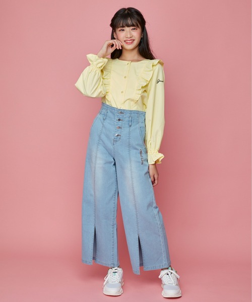 JENNI love（ジェニィラブ）の「ハイウエストセンタースリットパンツ