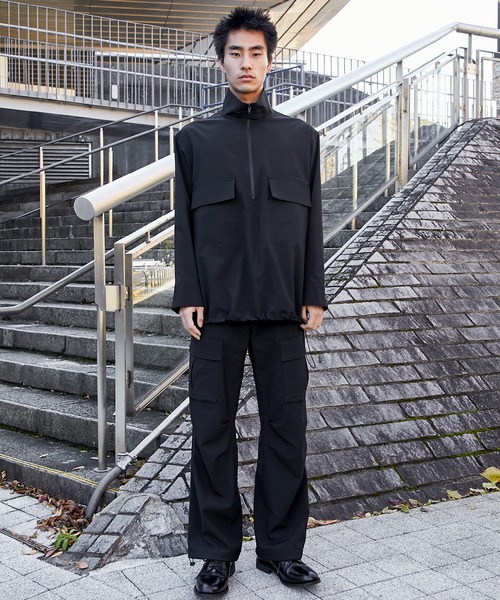 th products(ティーエイチプロダクト)の「【th products)/ティーエイチプロダクツ】STUDIOUS別注 HALF ZIP SHIRTS(シャツ/ブラウス・メンズ・ブラック/ベージュ・1/2)」の13枚目の写真