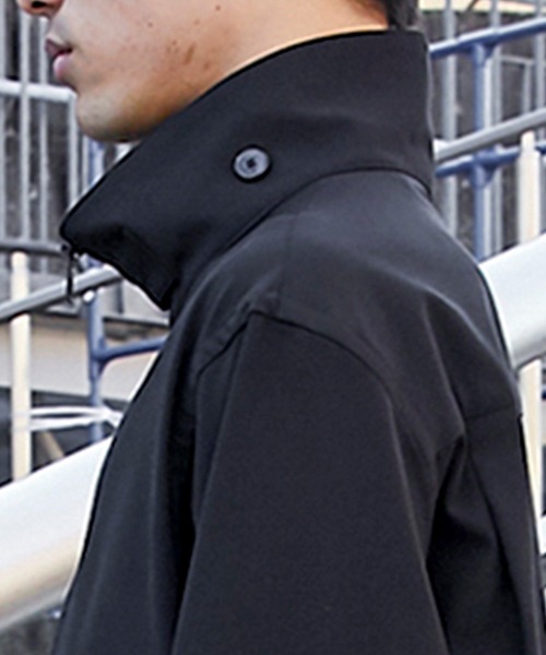 th products(ティーエイチプロダクト)の「【th products)/ティーエイチプロダクツ】STUDIOUS別注 HALF ZIP SHIRTS(シャツ/ブラウス・メンズ・ブラック/ベージュ・1/2)」の5枚目の写真