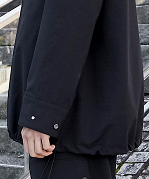 th products(ティーエイチプロダクト)の「【th products)/ティーエイチプロダクツ】STUDIOUS別注 HALF ZIP SHIRTS(シャツ/ブラウス・メンズ・ブラック/ベージュ・1/2)」の7枚目の写真