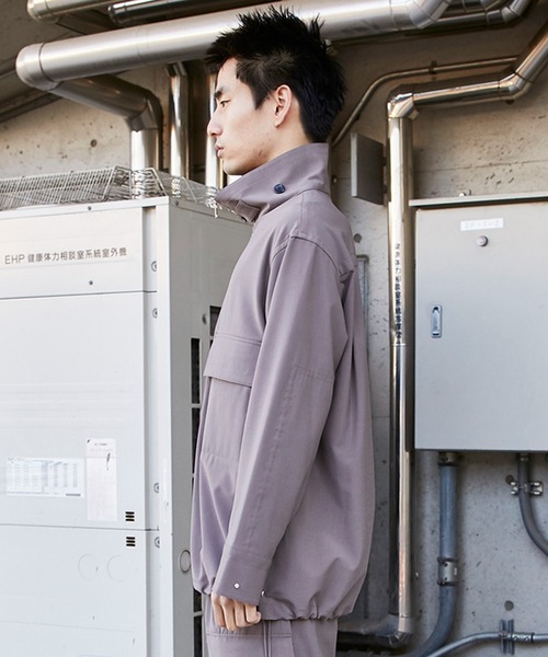 th products(ティーエイチプロダクト)の「【th products)/ティーエイチプロダクツ】STUDIOUS別注 HALF ZIP SHIRTS(シャツ/ブラウス・メンズ・ブラック/ベージュ・1/2)」の4枚目の写真
