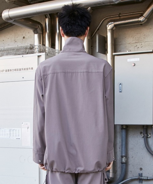th products(ティーエイチプロダクト)の「【th products)/ティーエイチプロダクツ】STUDIOUS別注 HALF ZIP SHIRTS(シャツ/ブラウス・メンズ・ブラック/ベージュ・1/2)」の16枚目の写真
