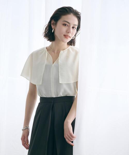 heve ヘイブ　ケープドッキングブラウス　ブラック RIPVANWINKLE - Cropped Easy Cargo