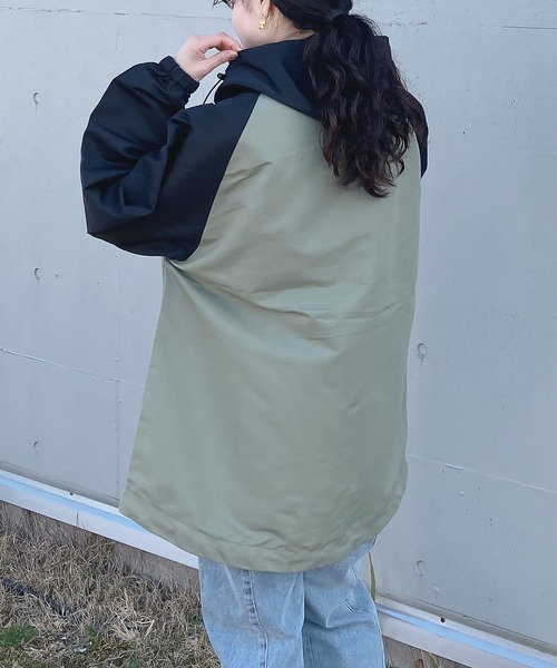 AS KNOW AS plus(アズノゥアズプラス)の「○フード付 キリカエマンパ(マウンテンパーカー・レディース・ホワイト系/ブラック/ブラック系/ブラック×カーキ/アイボリー/ホワイト系2・FREE)」の15枚目の写真