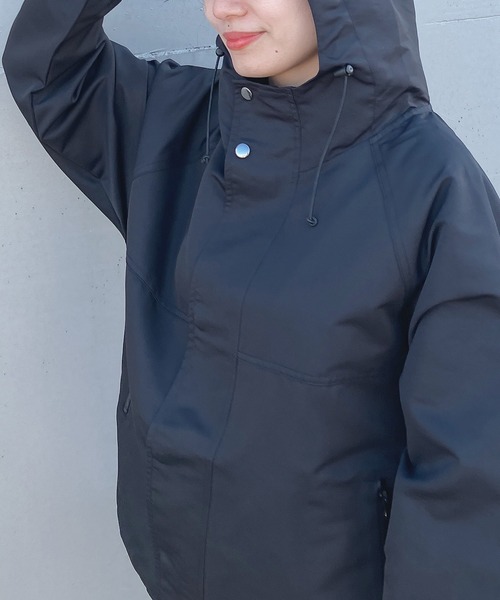 AS KNOW AS plus(アズノゥアズプラス)の「○フード付 キリカエマンパ(マウンテンパーカー・レディース・ホワイト系/ブラック/ブラック系/ブラック×カーキ/アイボリー/ホワイト系2・FREE)」の13枚目の写真