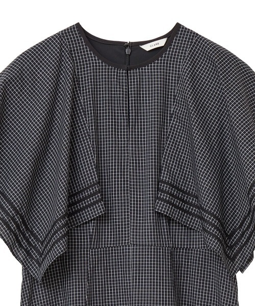 ワンピース clane LINE HANDKERCHIEF ONE PIECE CLANE（クラネ）の「CLANE/クラネ/LINE HANDKERCHIEF ONE PIECE